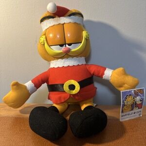 Vtg Garfield Santa Nanco With Tag